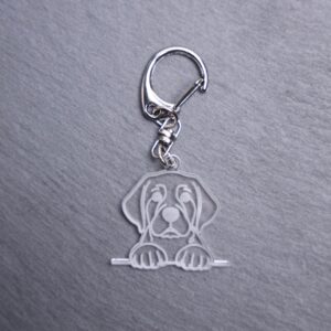 Danish Swedish Farmdog Bag Tag. This bag tag is made with engraved acrylic. Comes with lobster clasp topper that easily hooks to a bag, zippers, keychains,