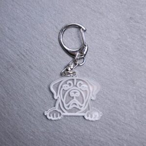 Fila Brasliero Bag Tag. This bag tag is made with engraved acrylic. Comes with lobster clasp topper that easily hooks to a bag, zippers, keychains,