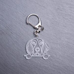 Gordon Setter Bag Tag. This bag tag is made with engraved acrylic. Comes with lobster clasp topper that easily hooks to a bag, zippers, keychains,