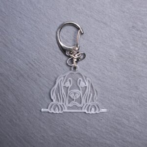 Irish Setter Bag Tag. This bag tag is made with engraved acrylic. Comes with lobster clasp topper that easily hooks to a bag, zippers, keychains,